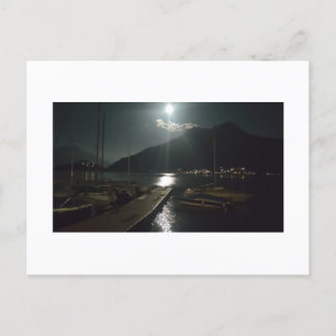 Carte Postale Lune au lac de Côme