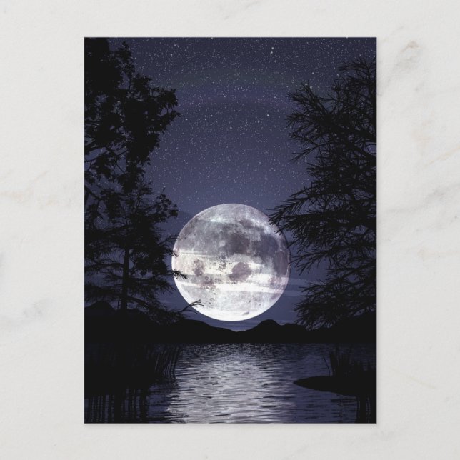 Carte Postale Lune bleue (Devant)