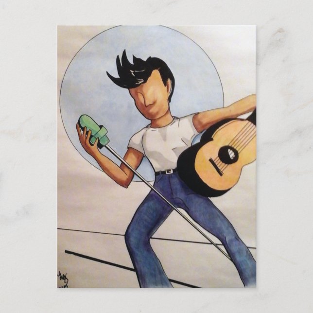 Carte Postale Lune bleue (Devant)