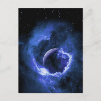 Carte Postale Lune bleue