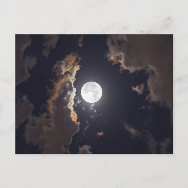 Carte Postale Lune brillante (Devant)