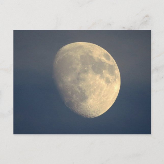 Carte Postale Lune dans une nuit nuageuse (Devant)