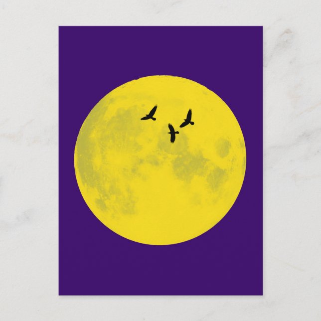 Carte Postale Lune de corbeau (Devant)