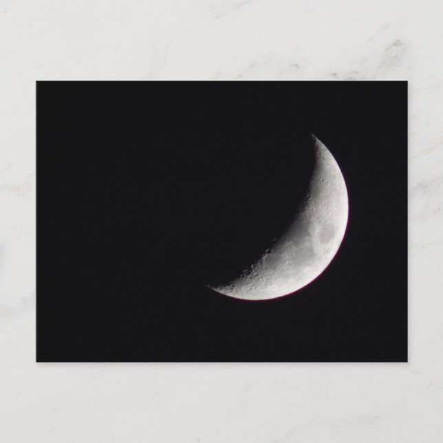 Carte Postale Lune de croissant de cirage (Devant)