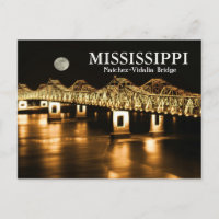 Lune d'or du pont Mississippi Natchez-Vidalia