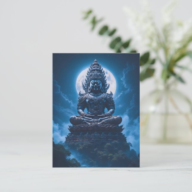 Carte Postale Lune du Gardien Silencieux (Debout devant)