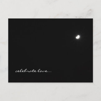 Carte Postale Lune en forme de coeur