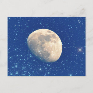 Carte Postale Lune et étoiles