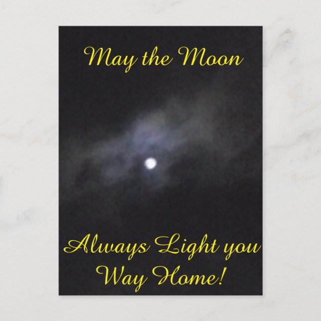 Carte Postale Lune foncée (Devant)