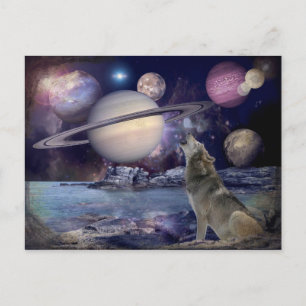 Carte Postale Lune frappée