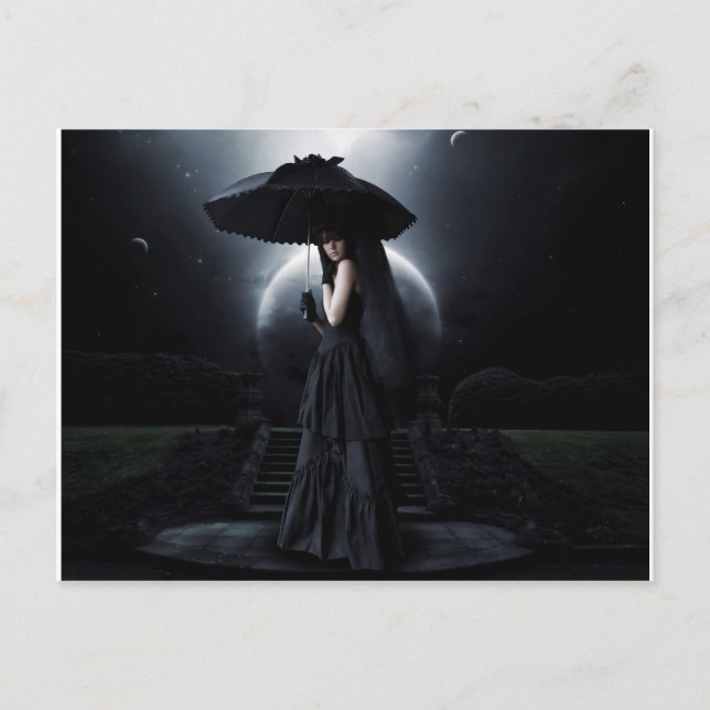 Carte Postale Lune gothique (Devant)