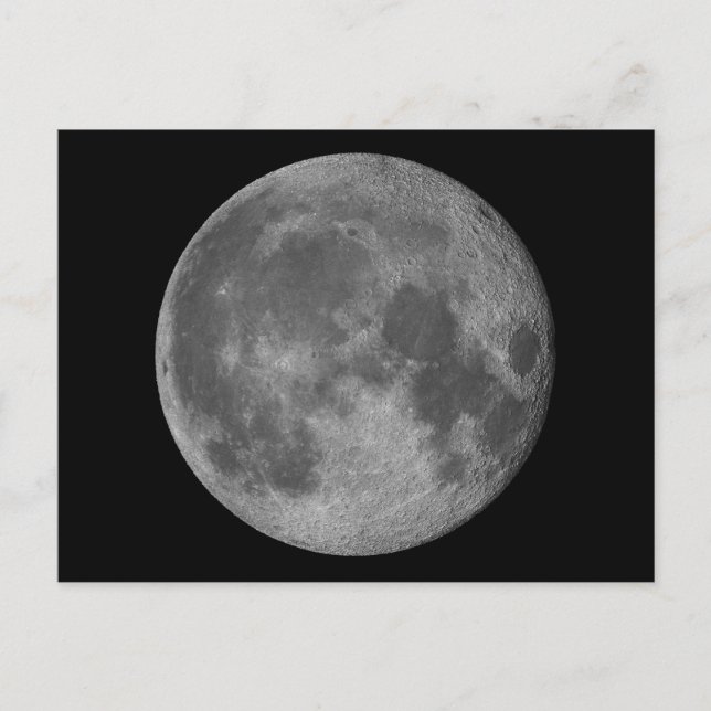 Carte Postale Lune magnifique en 3D (Devant)