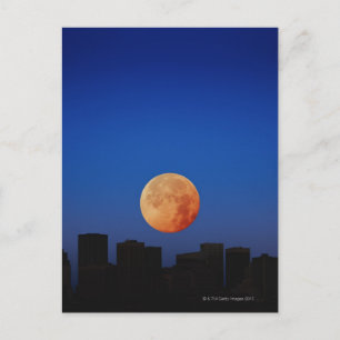Carte Postale Lune orange