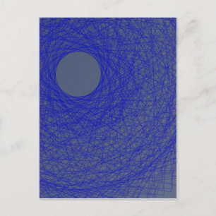 Carte Postale lune oubliez de tomber dans l'océan bleu