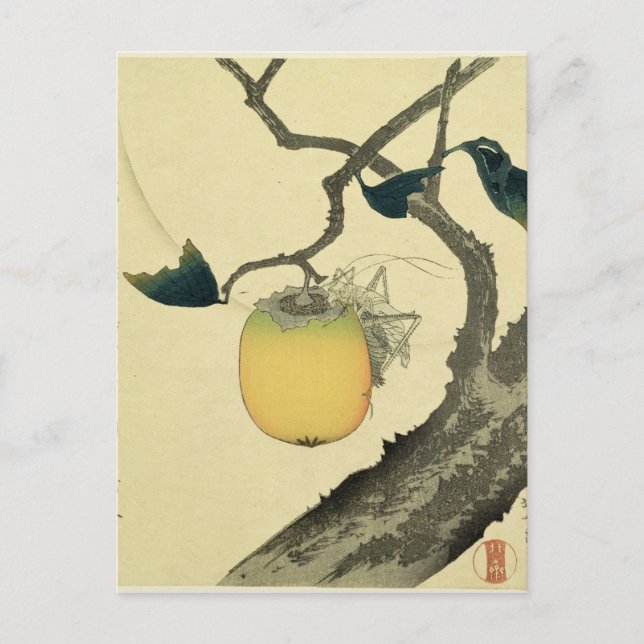 Carte Postale Lune, Persimmon et Grasshopper, 1807 (Devant)