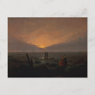 Carte Postale Lune se levant au-dessus de la mer, 1821