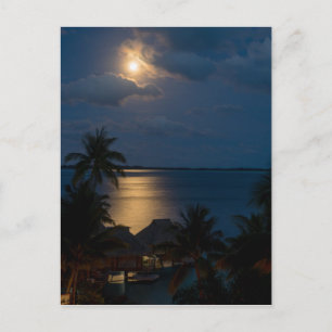 Carte Postale Lune sur bora bora