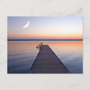 Carte Postale Lune sur la passerelle de Buscharner Lac de Star