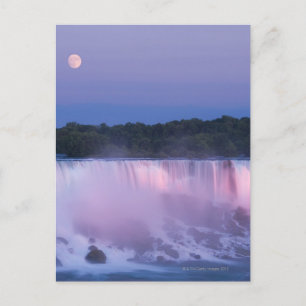 Carte Postale Lune sur les chutes du Niagara