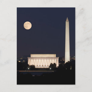 Carte Postale Lune sur Washington DC