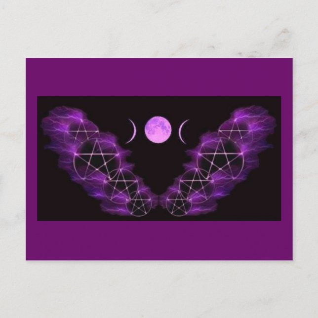 Carte Postale Lune triple (Devant)