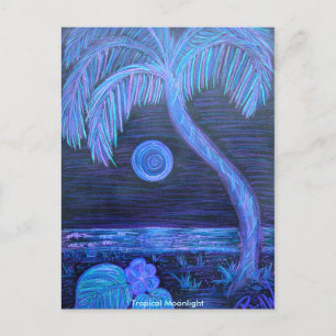 Carte postale - Lune tropicale