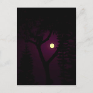 Carte Postale Lune violette