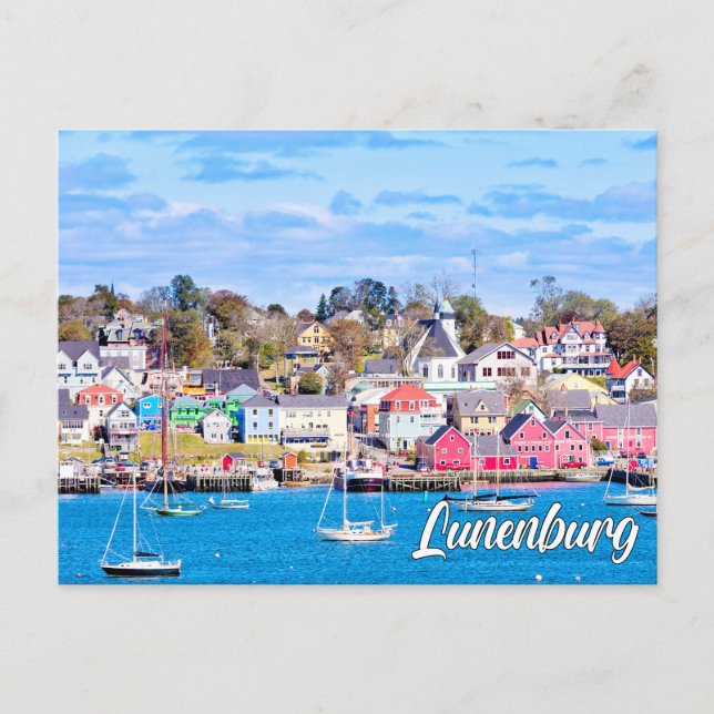 Carte Postale Lunenburg, Nouvelle-Écosse, Canada (Devant)