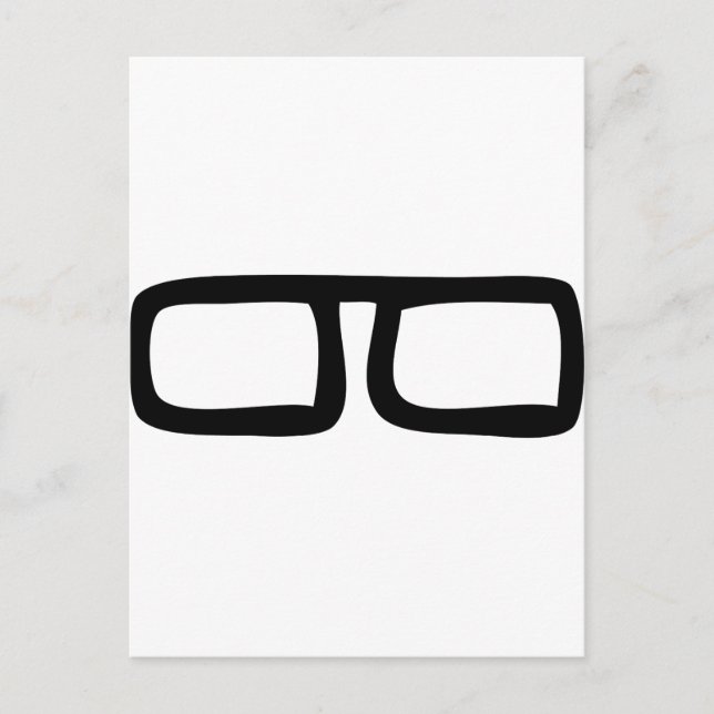 Carte Postale lunettes de myope (Devant)