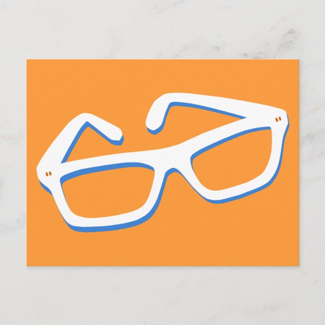 Carte Postale Lunettes de nerd cool (Devant)