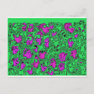 Carte Postale lunettes de soleil.