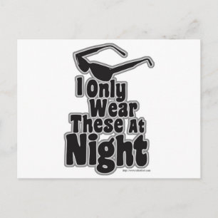 Carte Postale Lunettes de soleil après la nuit