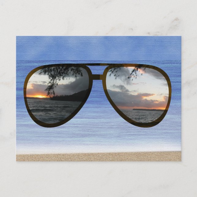 Carte Postale Lunettes de soleil Hawaii (Devant)