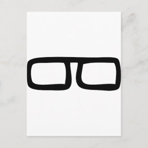 Carte Postale Lunettes de vue nerd