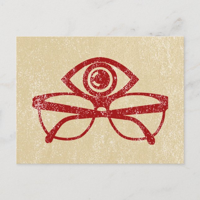 Carte Postale Lunettes de vue vintages (Devant)