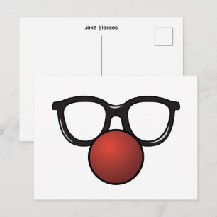 Carte Postale Lunettes pour blague