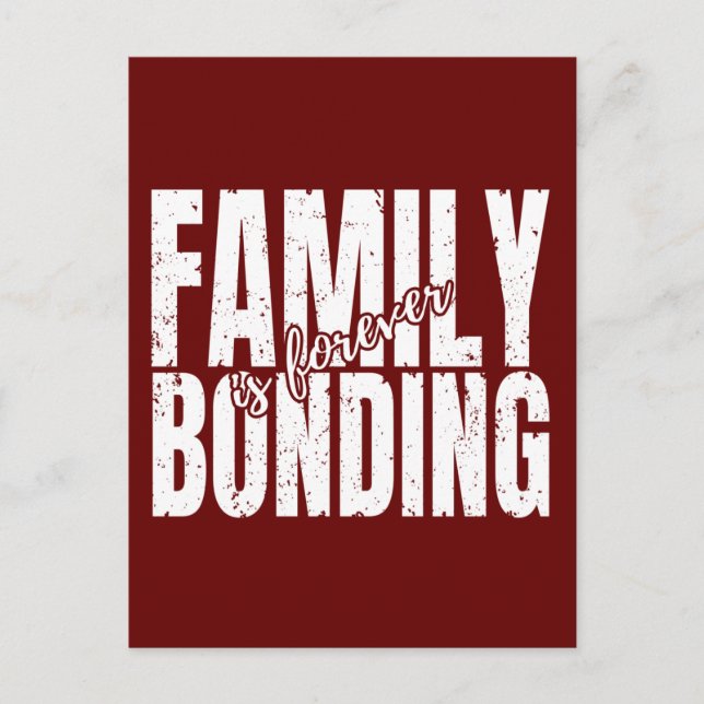 Carte Postale l'union familiale est éternelle  (Devant)