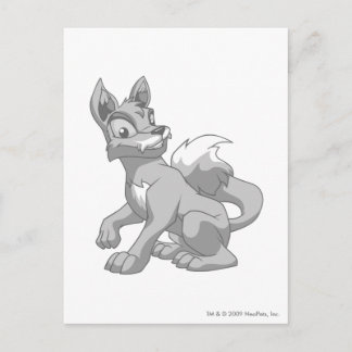 Carte Postale Lupe Silver
