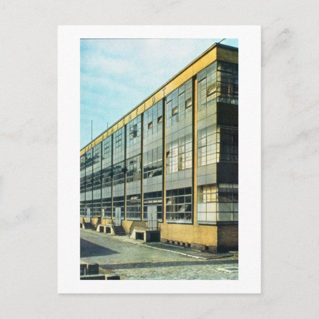 Carte Postale L'usine de chaussures Fagus, conçue par Walter Gro (Devant)