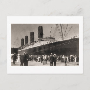Carte Postale Lusitania arrive New York City 1907