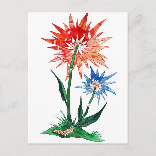 Carte Postale lustige blume.jpg (Devant)