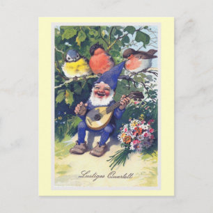 Carte Postale "Lustiges Quartett" Vintage German