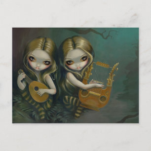 Carte postale "Lute and Lyre"