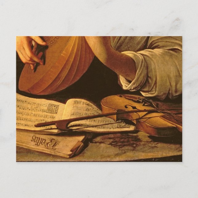 Carte Postale Lute Player, c.1595 (Devant)