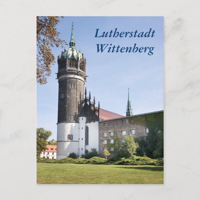 Carte Postale Lutherstadt Wittenberg Schlosskirche (Devant)