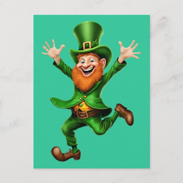 Carte Postale lutin de la Saint-Patrick  (Devant)