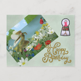 Carte Postale Lutine au lac forestier
