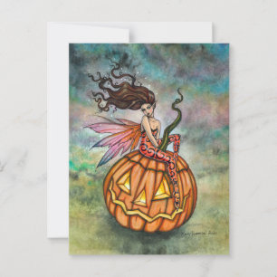 Carte Postale Lutine de l'art de fée d'Halloween par Molly Harri