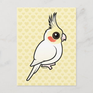 Carte Postale Lutino Cockatiel