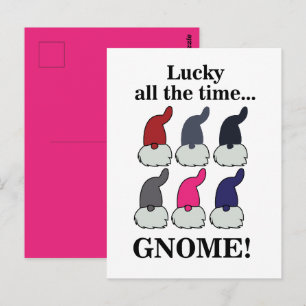 Carte Postale Lutins de Noël Xmas Chanceux